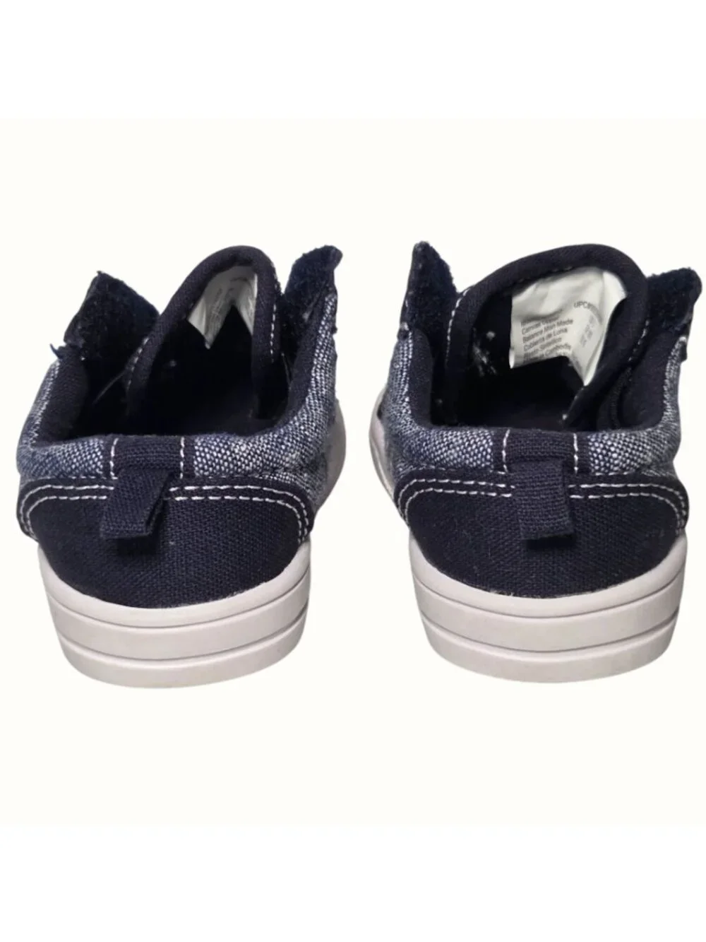 Wonder Nation Infant Baby Boy's Size 3 Black Casual Canvas Sneakers
